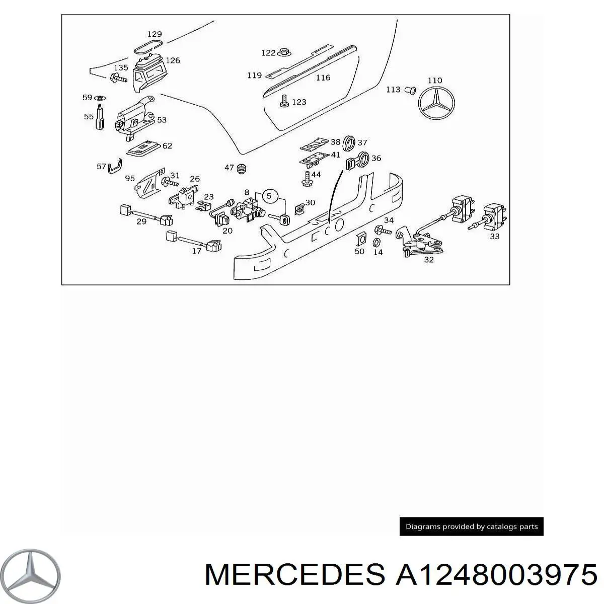 Мотор-привод відкриття/закриття кришки багажника Mercedes A1248003975 ціна, від 25.34 USD