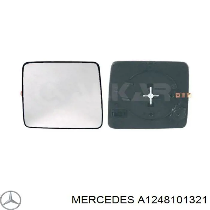 A1248101321 Mercedes дзеркальний елемент дзеркала заднього виду, лівого