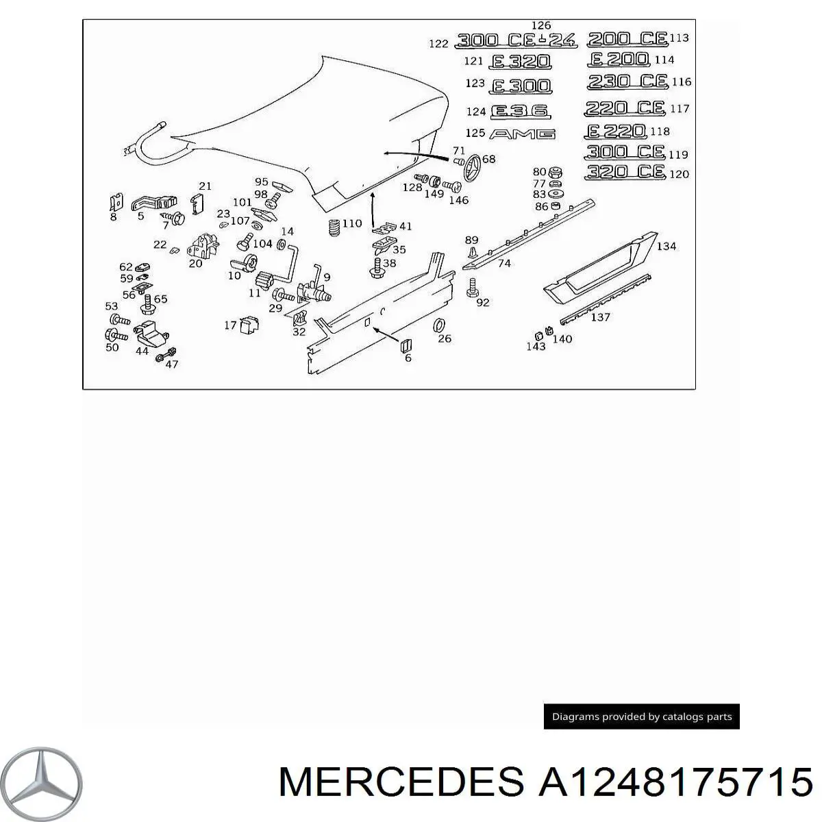 Купити A1248175715 Mercedes 