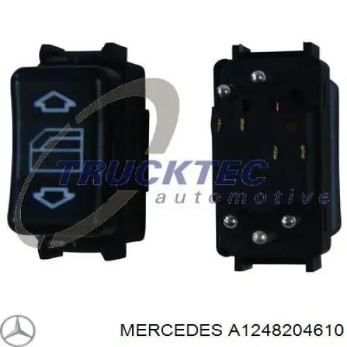 Купити A1248204610 Mercedes Кнопка вмикання двигуна склопідіймача передня ліва