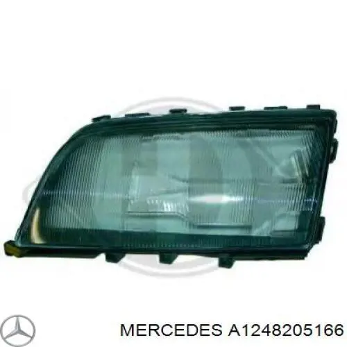 Скло фари лівої Mercedes A1248205166 ціна, від 21.81 USD