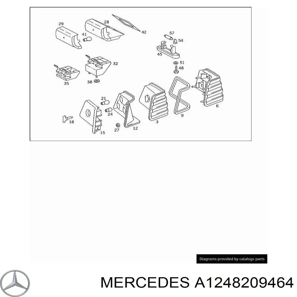 A1248209464 Mercedes ліхтар задній правий