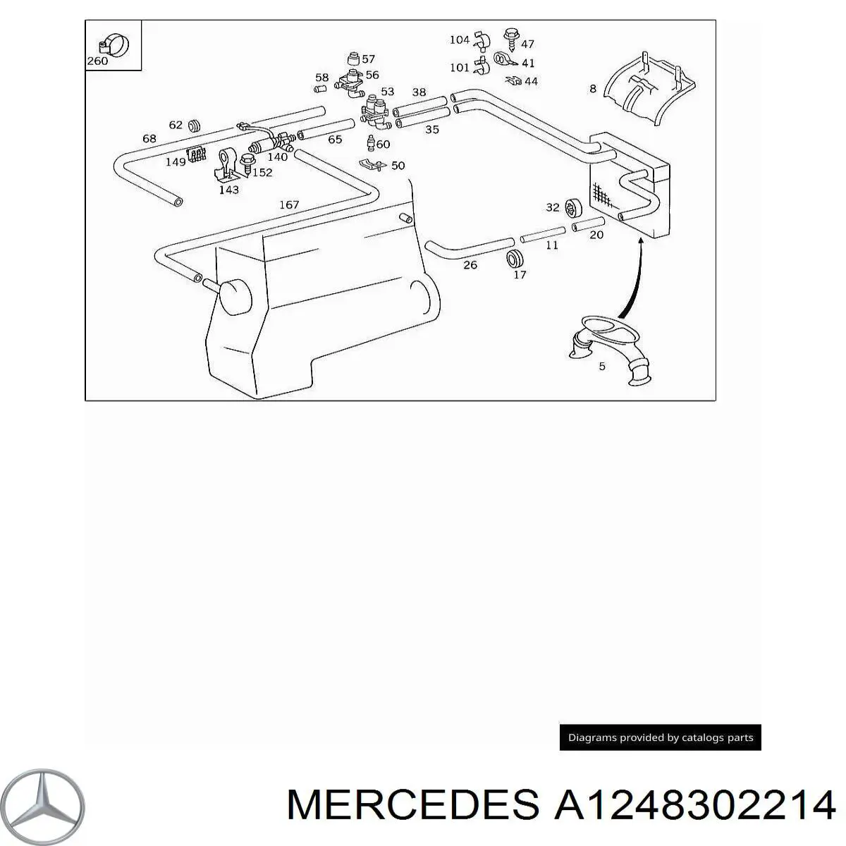 Купити A1248302214 Mercedes 