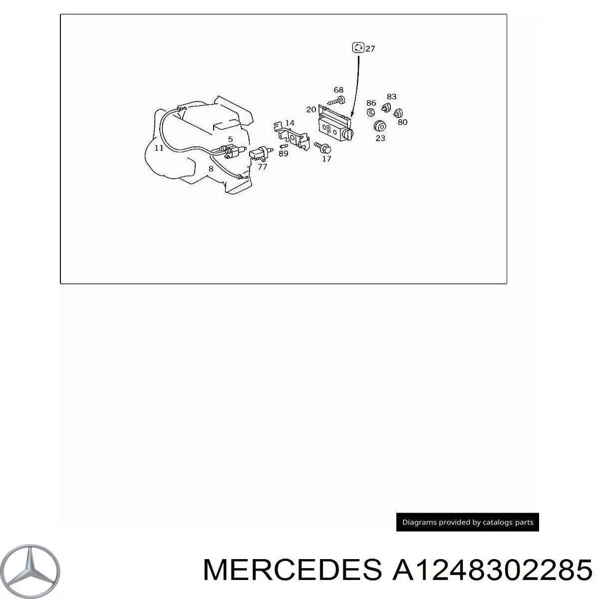 A1248302285 Mercedes Механізм управління кондиціонером