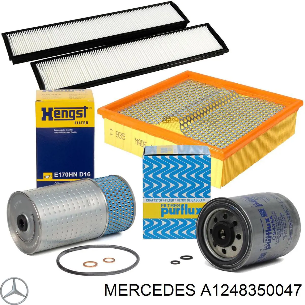 Купити A1248350047 Mercedes Фільтр салону вугільний