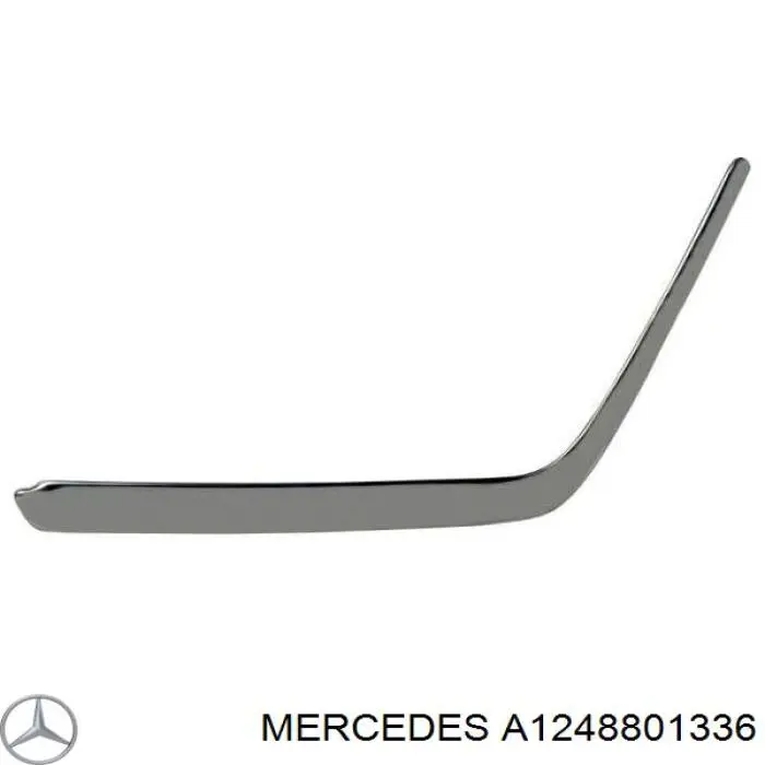 Накладка бампера переднього, ліва Mercedes A1248801336 ціна, від 26.29 USD