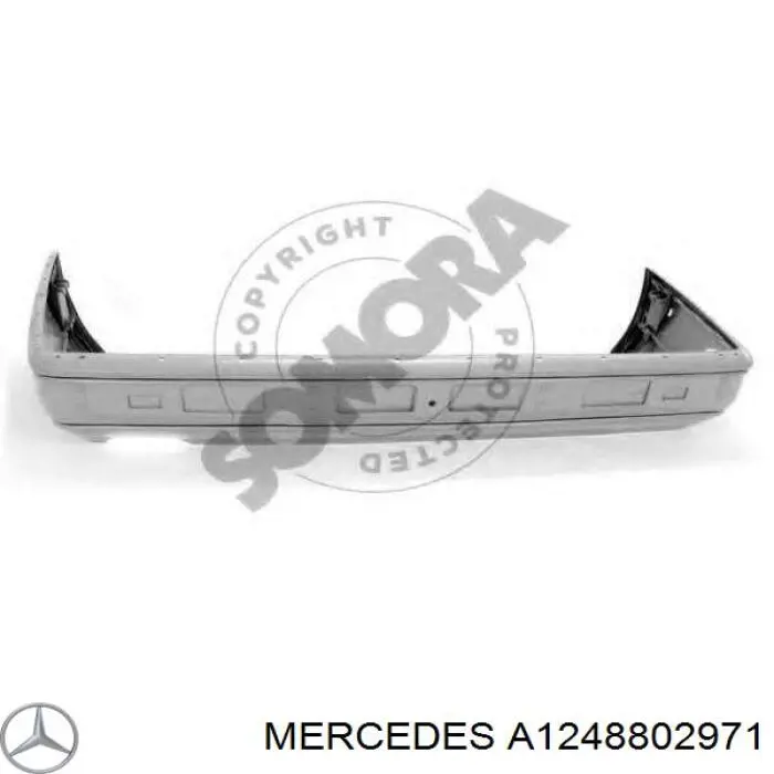 A1248802971 Mercedes Буфер (бампер) задній