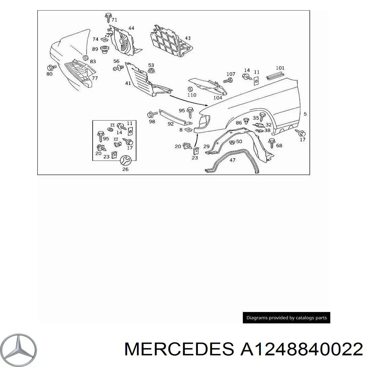 A1248840022 Mercedes 