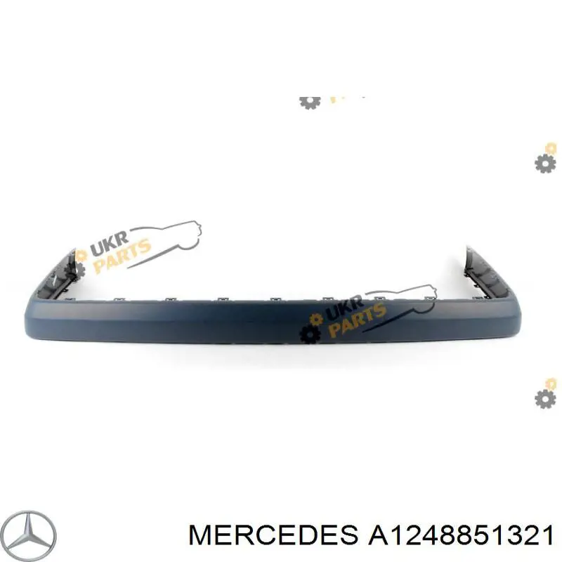 Накладка бампера заднього Mercedes A1248851321 ціна, від 36.80 USD