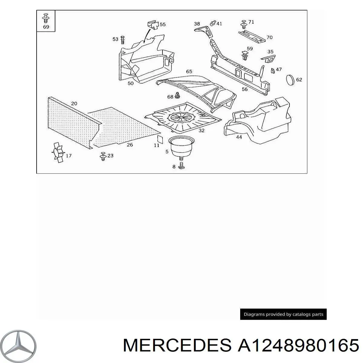  Mercedes A1248980165 ціна, від 5.07 USD