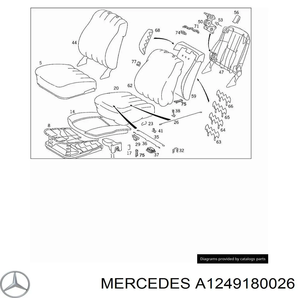 A1249180026 Mercedes 