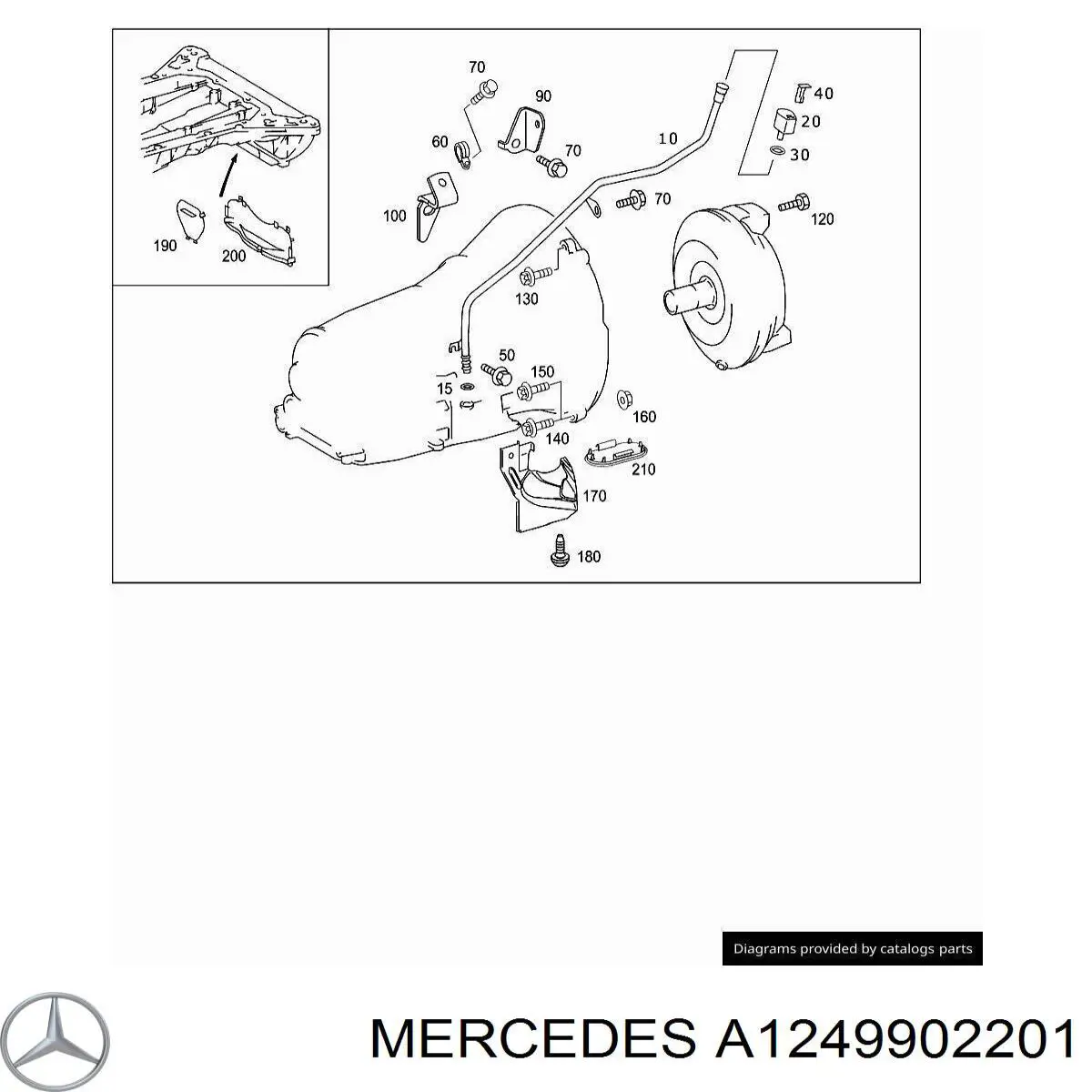  Mercedes A1249902201 ціна, від 8.77 USD