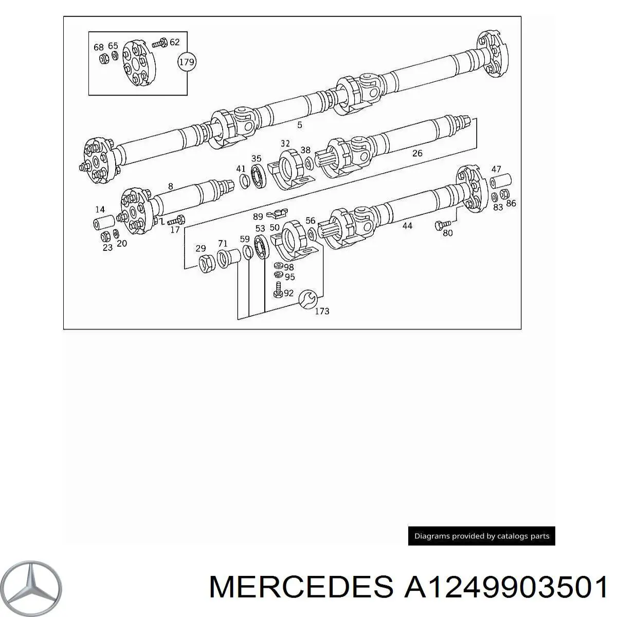 Купити A1249903501 Mercedes 