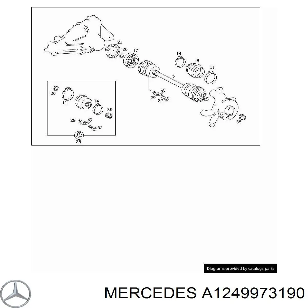 Купити A1249973190 Mercedes Ротор гальмівний