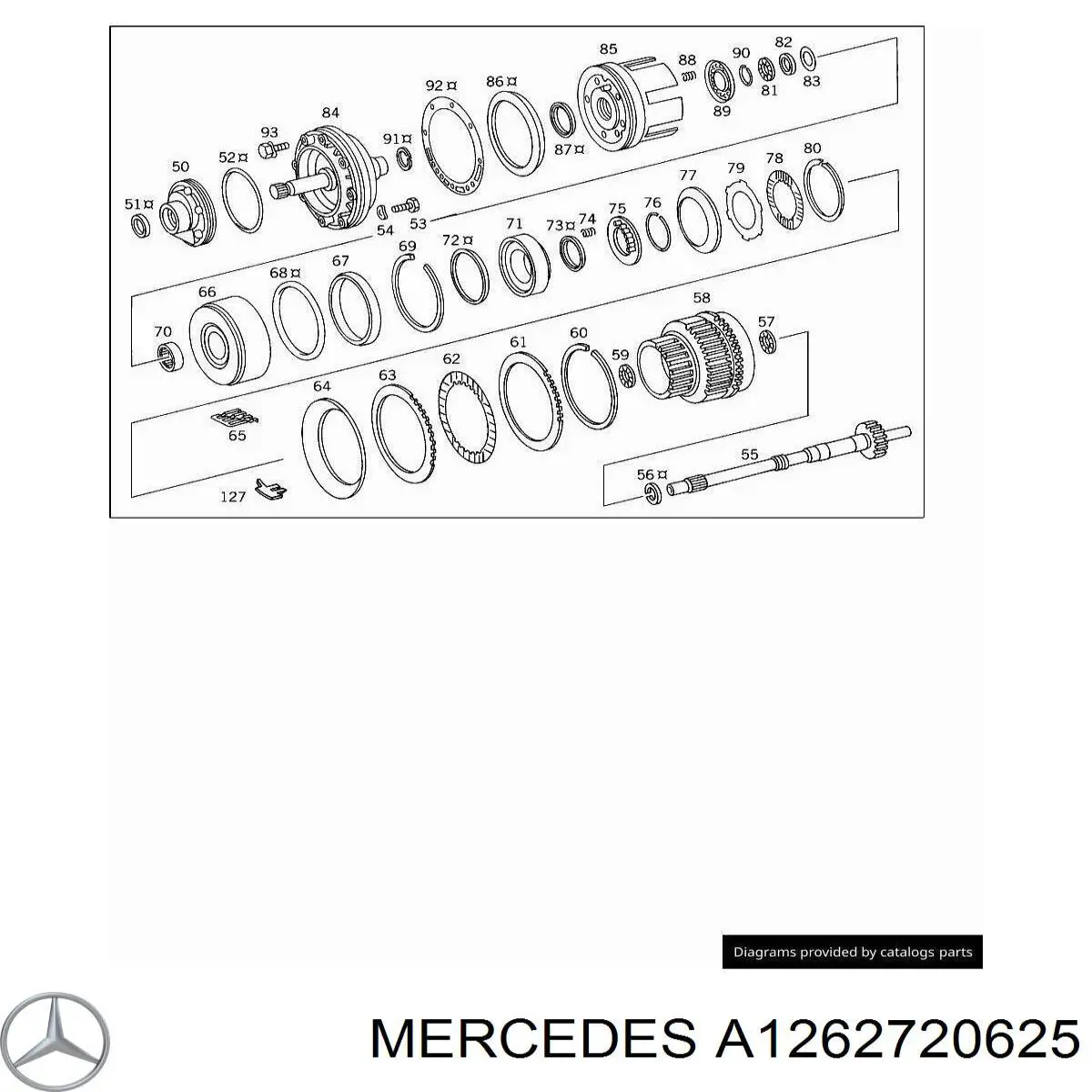  Mercedes A1262720625 ціна, від 4.09 USD