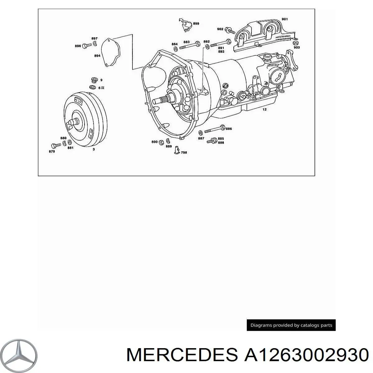 A1263002930 Mercedes Трос газу (акселератора)