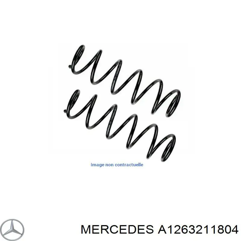 A1263211804 Mercedes пружина передня