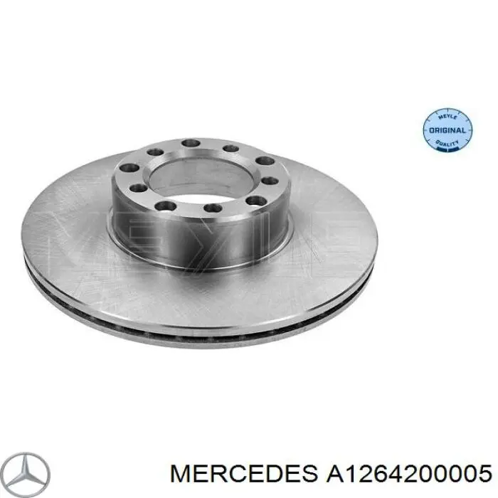 A1264200005 Mercedes диск гальмівний передній