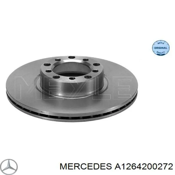 Диск переднього гальма Mercedes A1264200272 ціна, від 29.42 USD