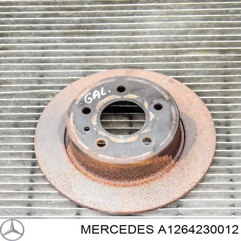Гальмівні диски A1264230012 Mercedes