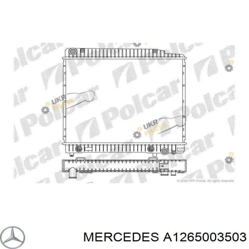 Купити A1265003503 Mercedes Радіатор двигуна