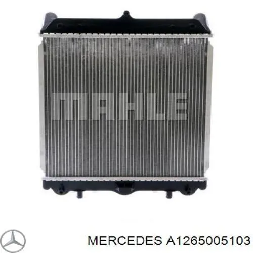 A1265005103 Mercedes радіатор охолодження двигуна