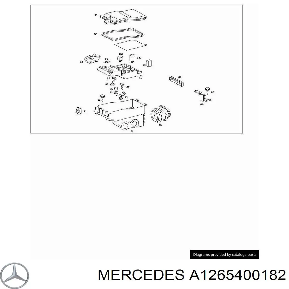  Mercedes A1265400182 ціна, від 139.19 USD