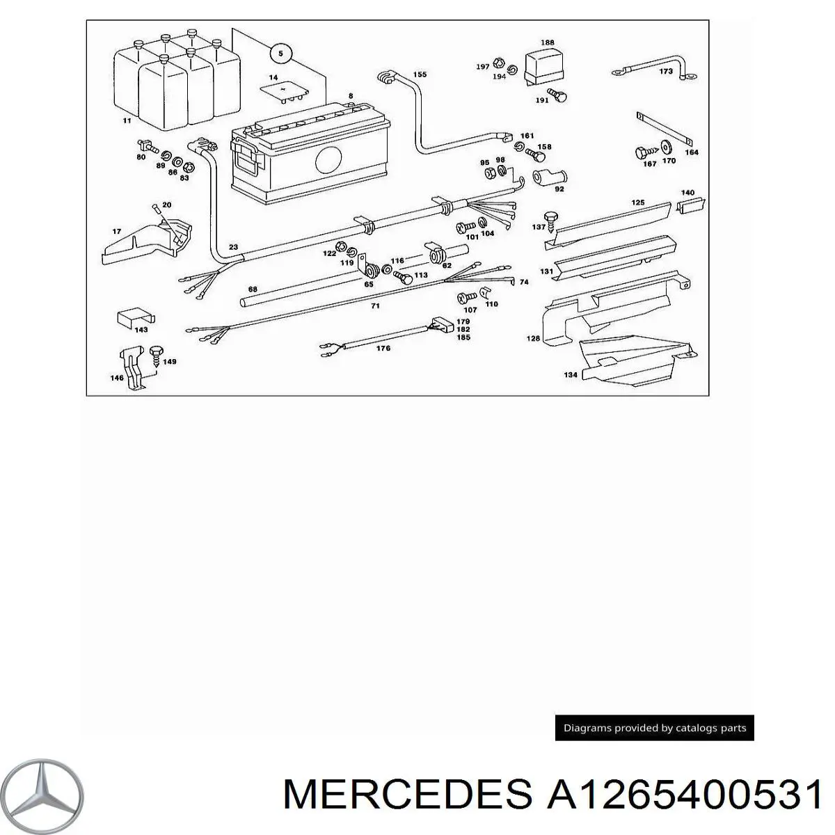 Кабель маси акумулятора (АКБ) Mercedes A6385400331 ціна, від 64.61 USD