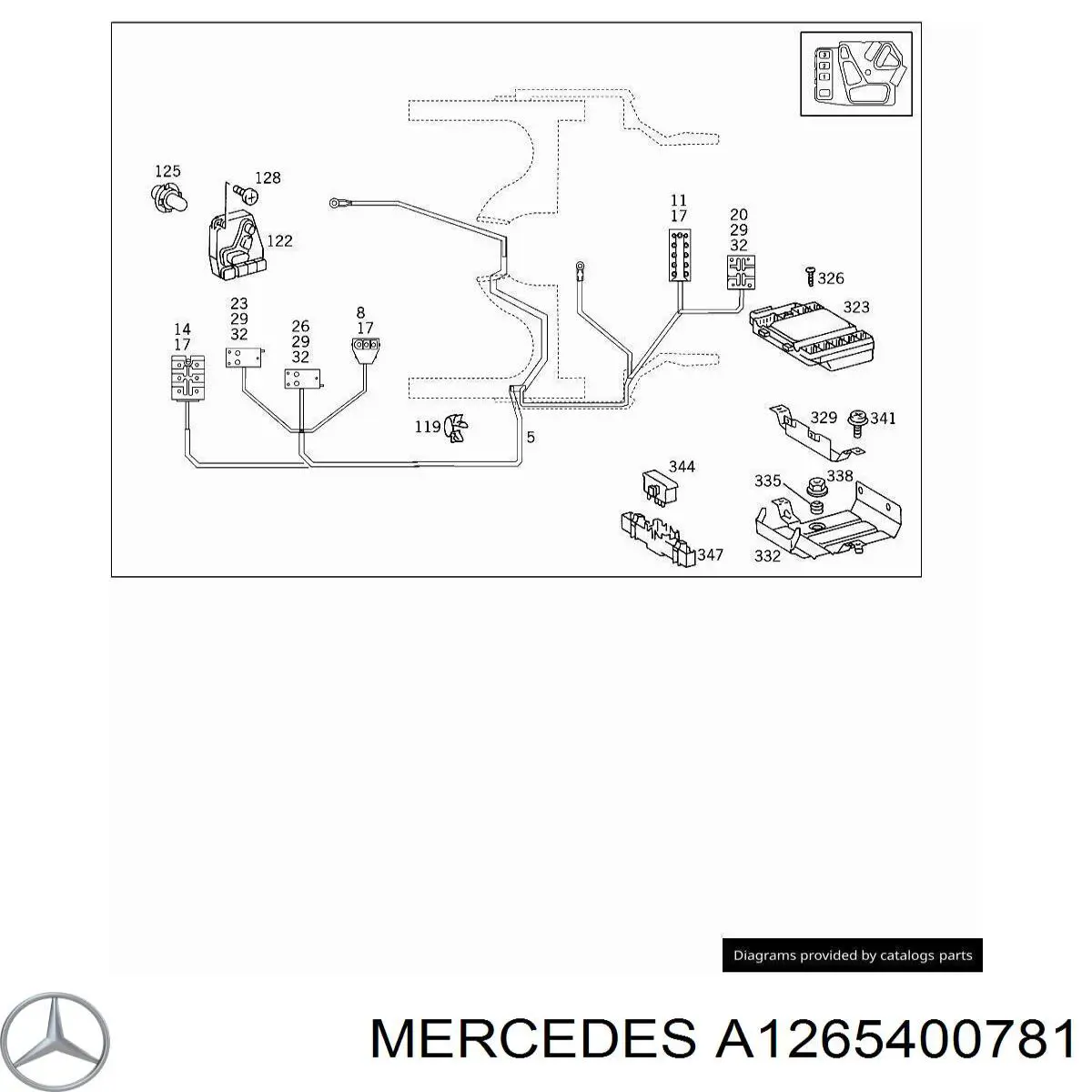 Купити A1265400781 Mercedes 
