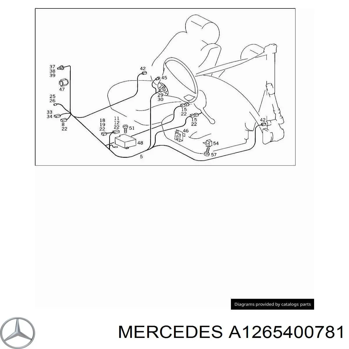  Mercedes A1265400781 ціна, від 1.27 USD