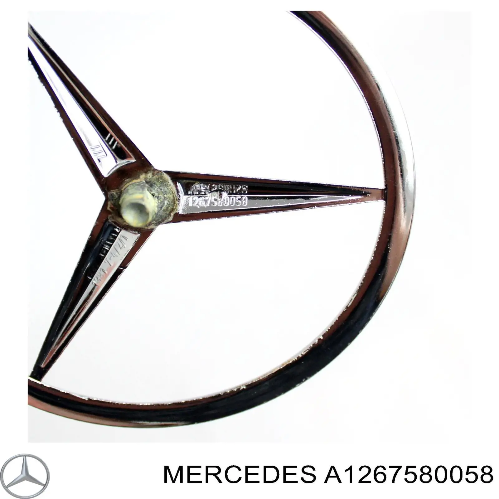A1267580058 Mercedes Емблема кришки багажника, фірмовий значок