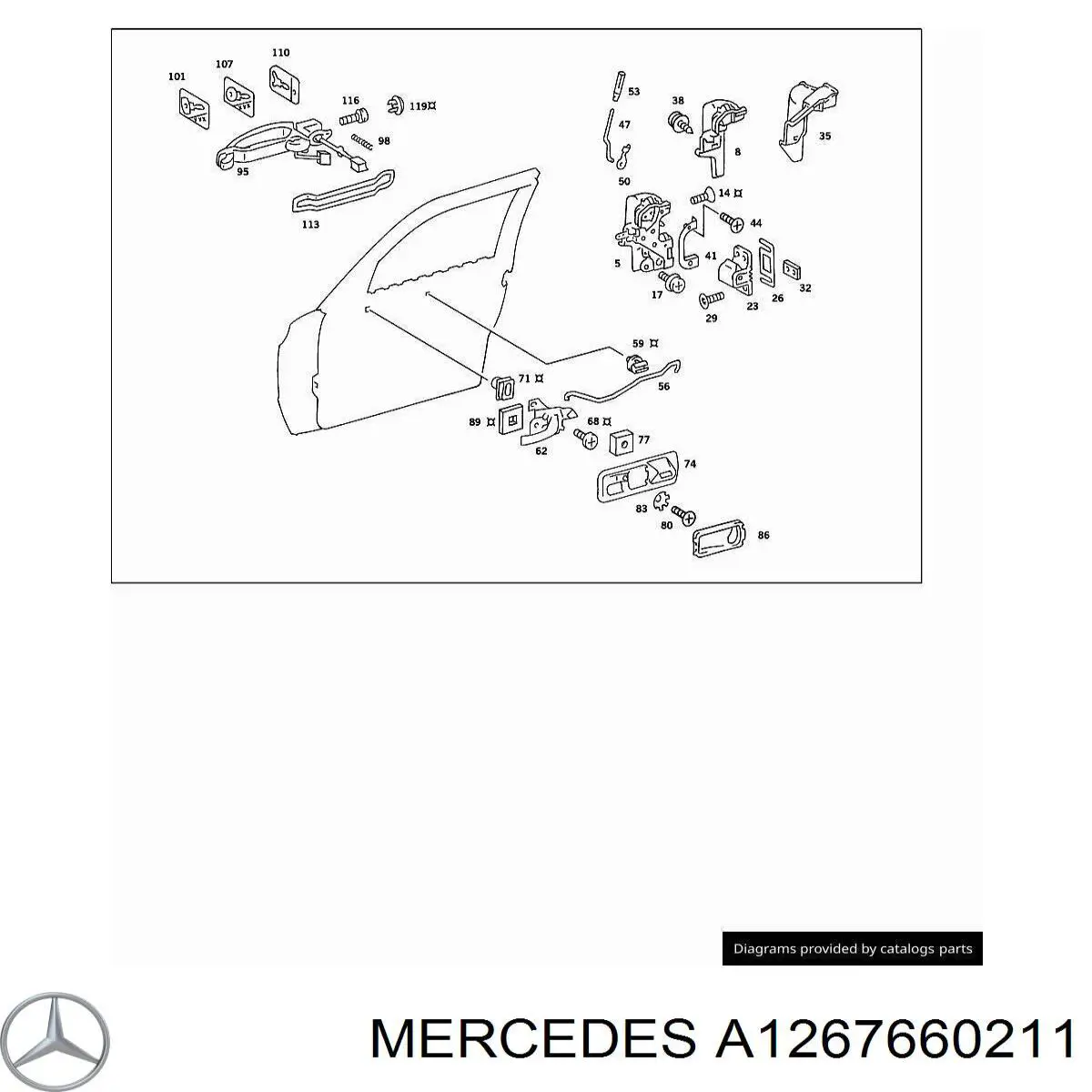  Mercedes A1267660211 ціна, від 54.34 USD