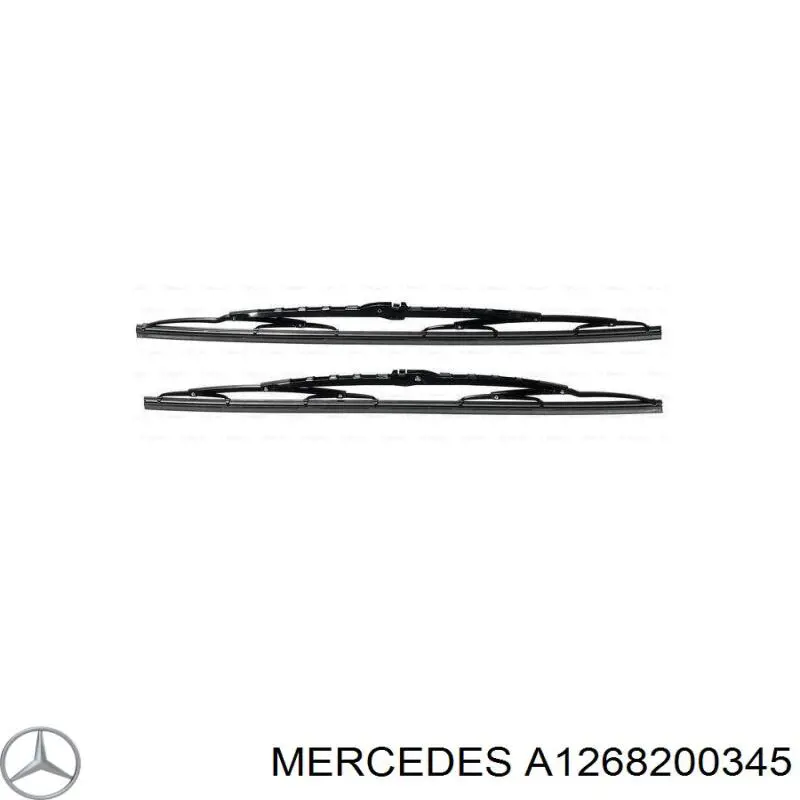 A1268200345 Mercedes щітка-двірник лобового скла, водійська