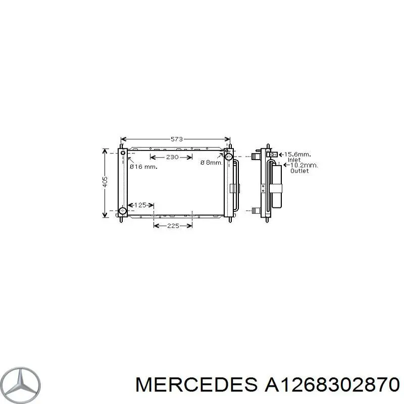 A1268302870 Mercedes Конденсатор