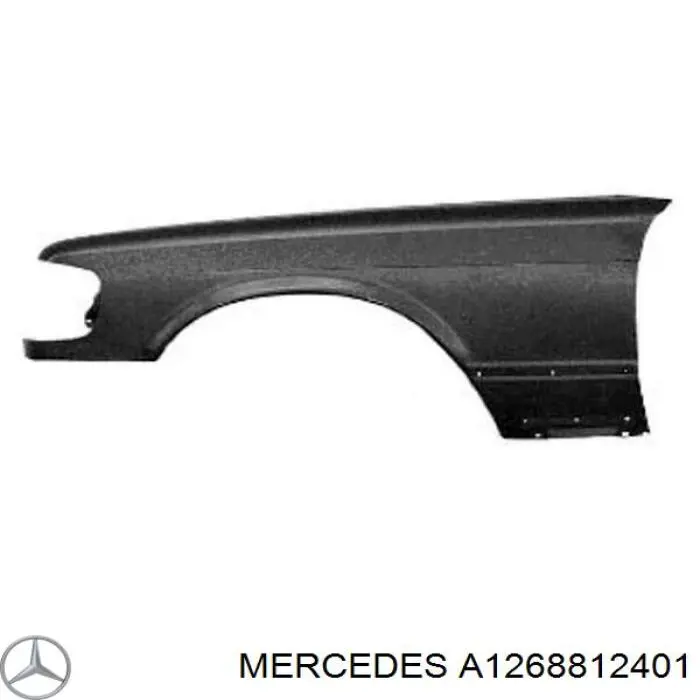 Крило переднє праве на Mercedes S W126
