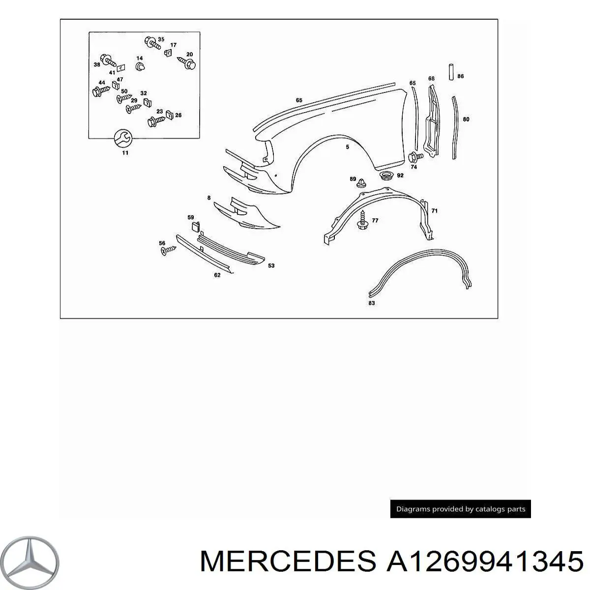  Mercedes A1269941345