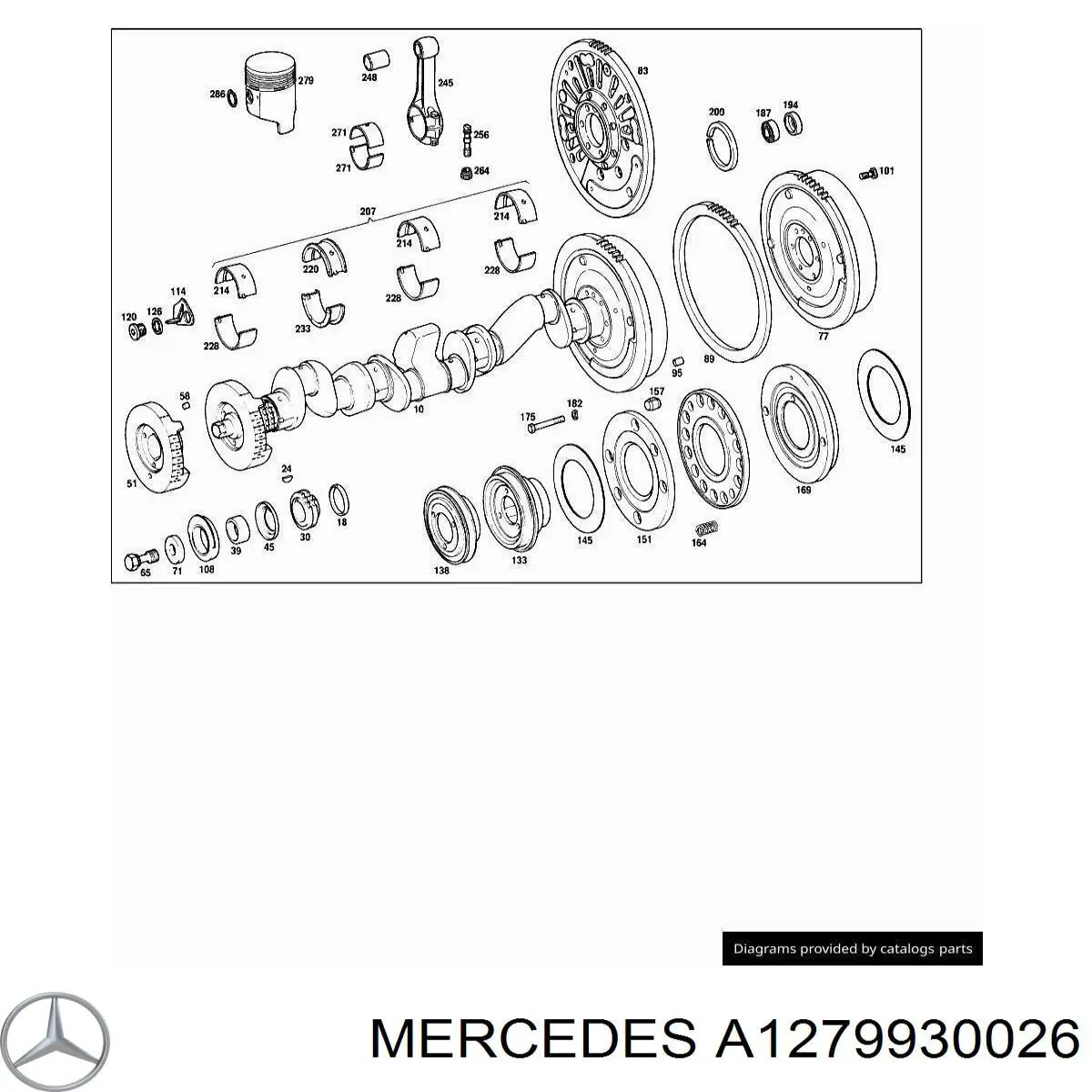A1279930026 Mercedes Шайба колінчастого вала