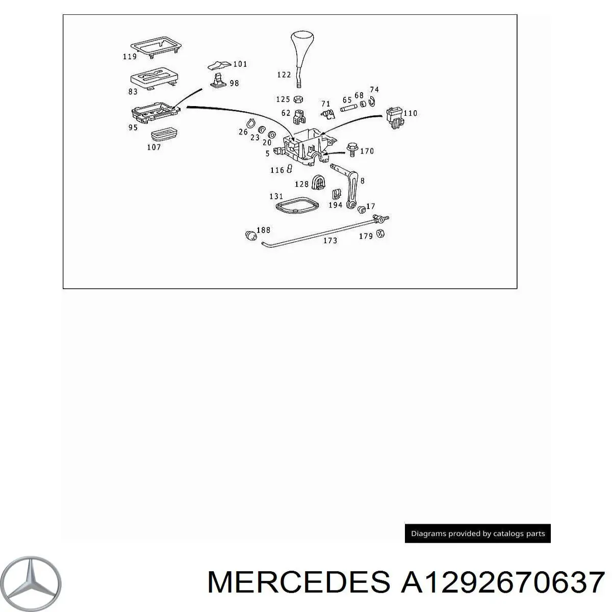  Mercedes A1292670637 ціна, від 22.50 USD