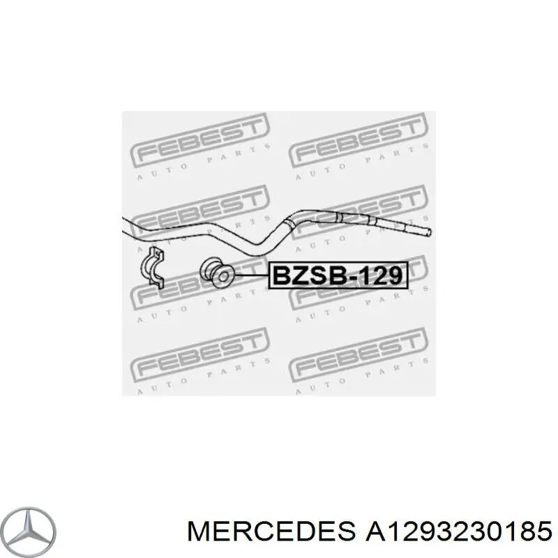 Купити A1293230185 Mercedes Втулка стабілізатора переднього, зовнішня