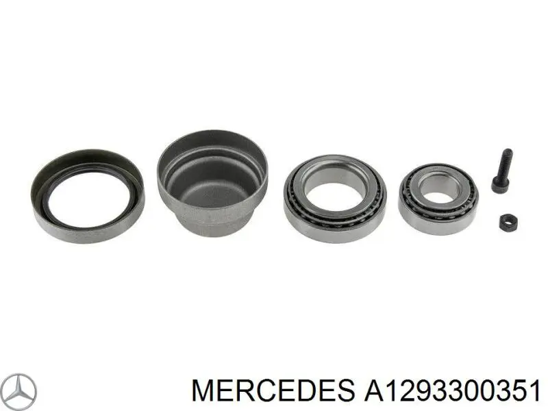 Комплект підшипник маточини передньої Mercedes A1293300351 ціна, від 13.50 USD