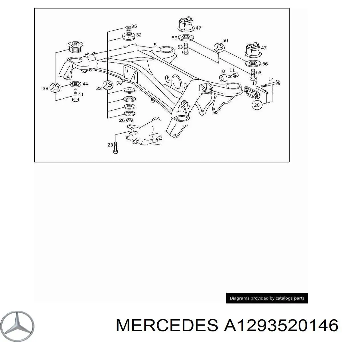  Mercedes A1293520146 ціна, від 25.39 USD