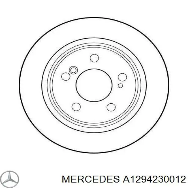 Задні дискові гальма Mercedes A1294230012 ціна, від 10.62 USD