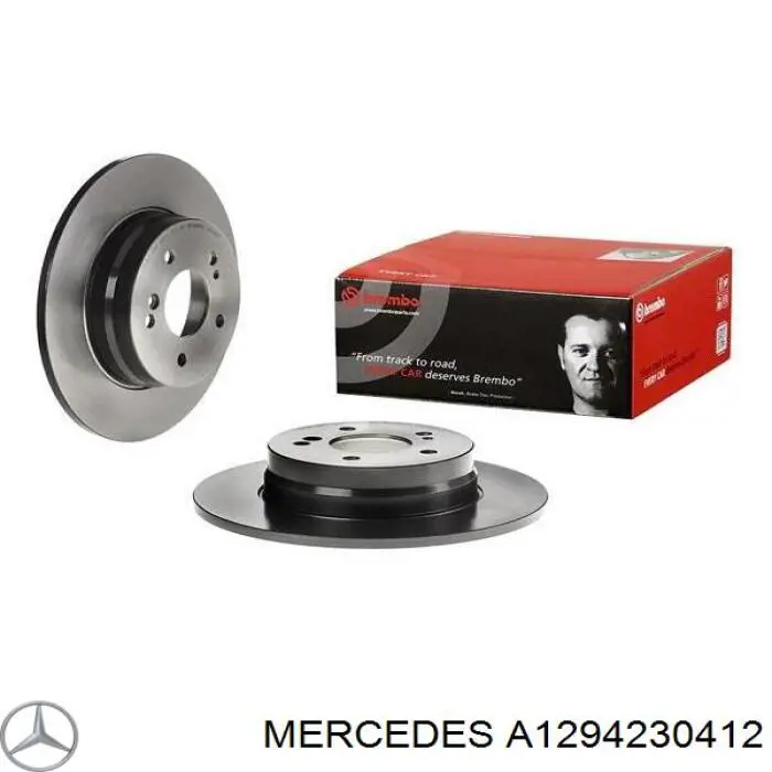 A1294230412 Mercedes диск гальмівний передній