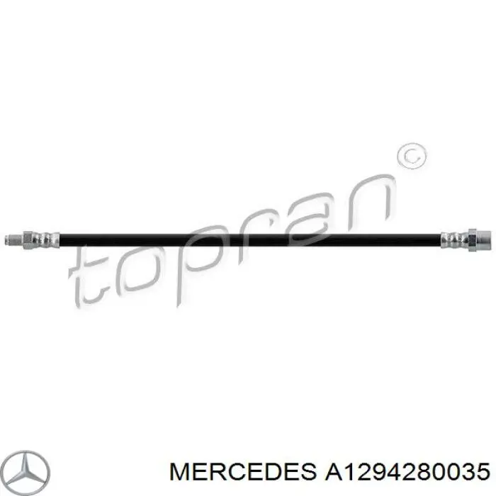 Шланг гальмівний передній Mercedes A1294280035