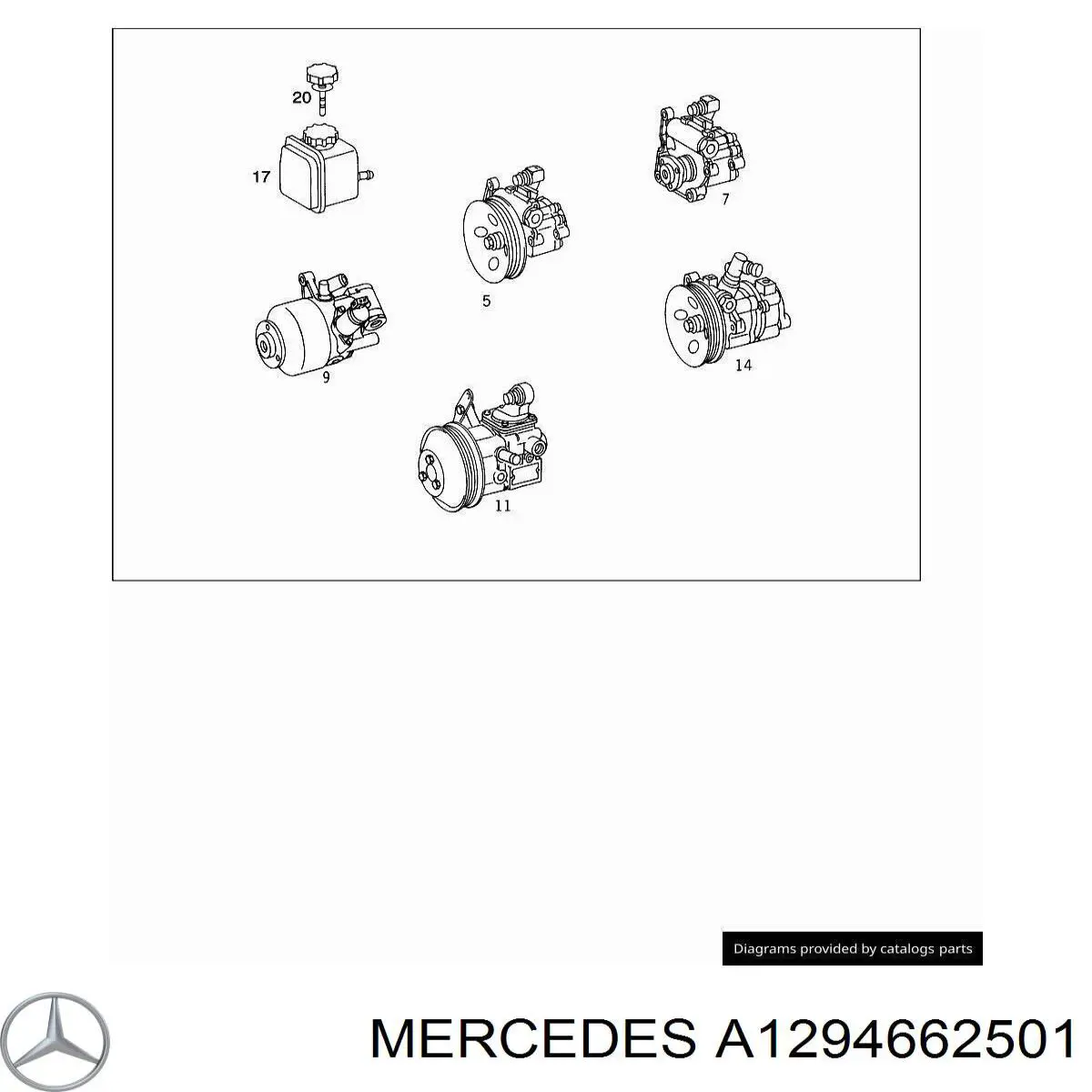 Купити A1294662501 Mercedes Насос гідравліки