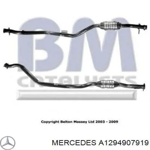A1294907919 Mercedes Конвертор-каталізатор, правий