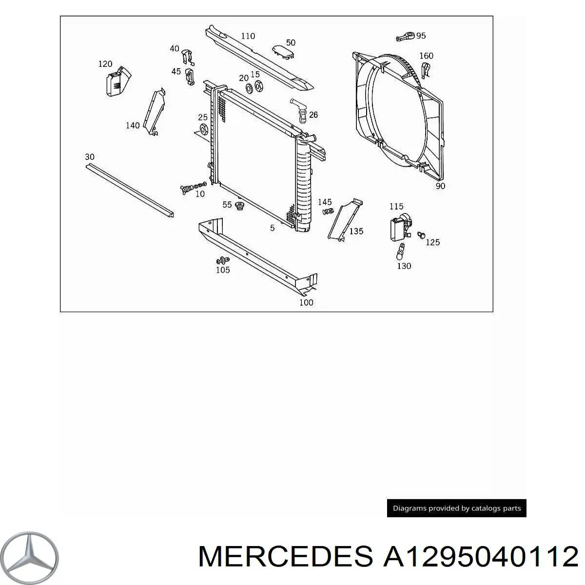  Mercedes A1295040112 ціна, від 6.51 USD