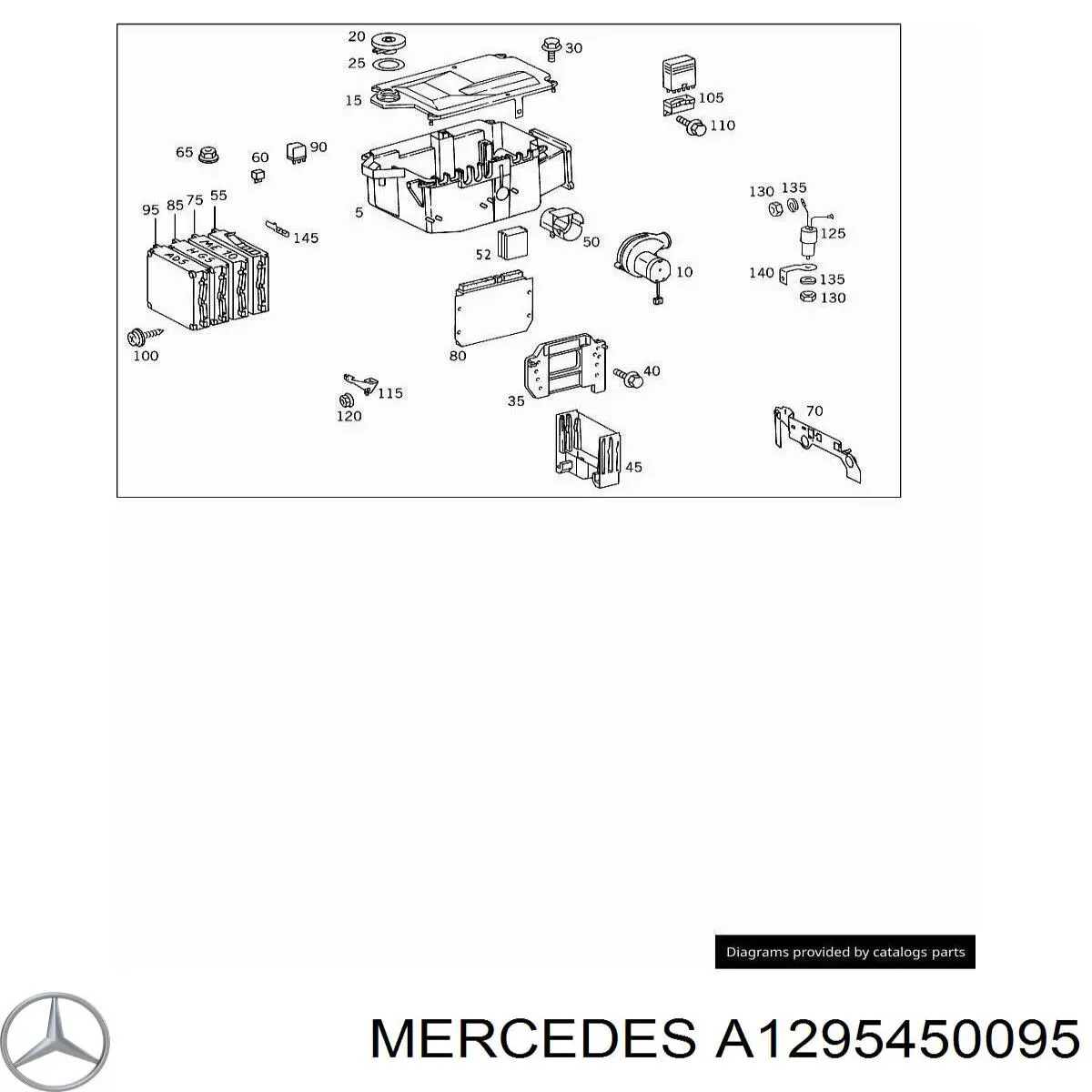 Вентилятор відсіку блока керування Mercedes A1295450095 ціна, від 11.70 USD