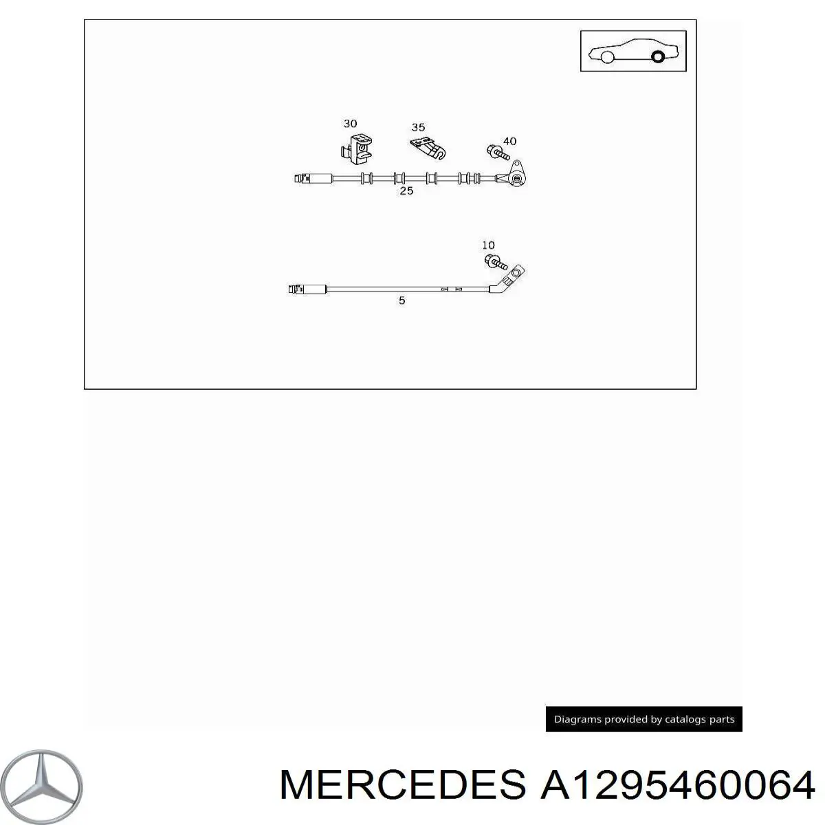  Mercedes A1295460064 ціна, від 8.35 USD