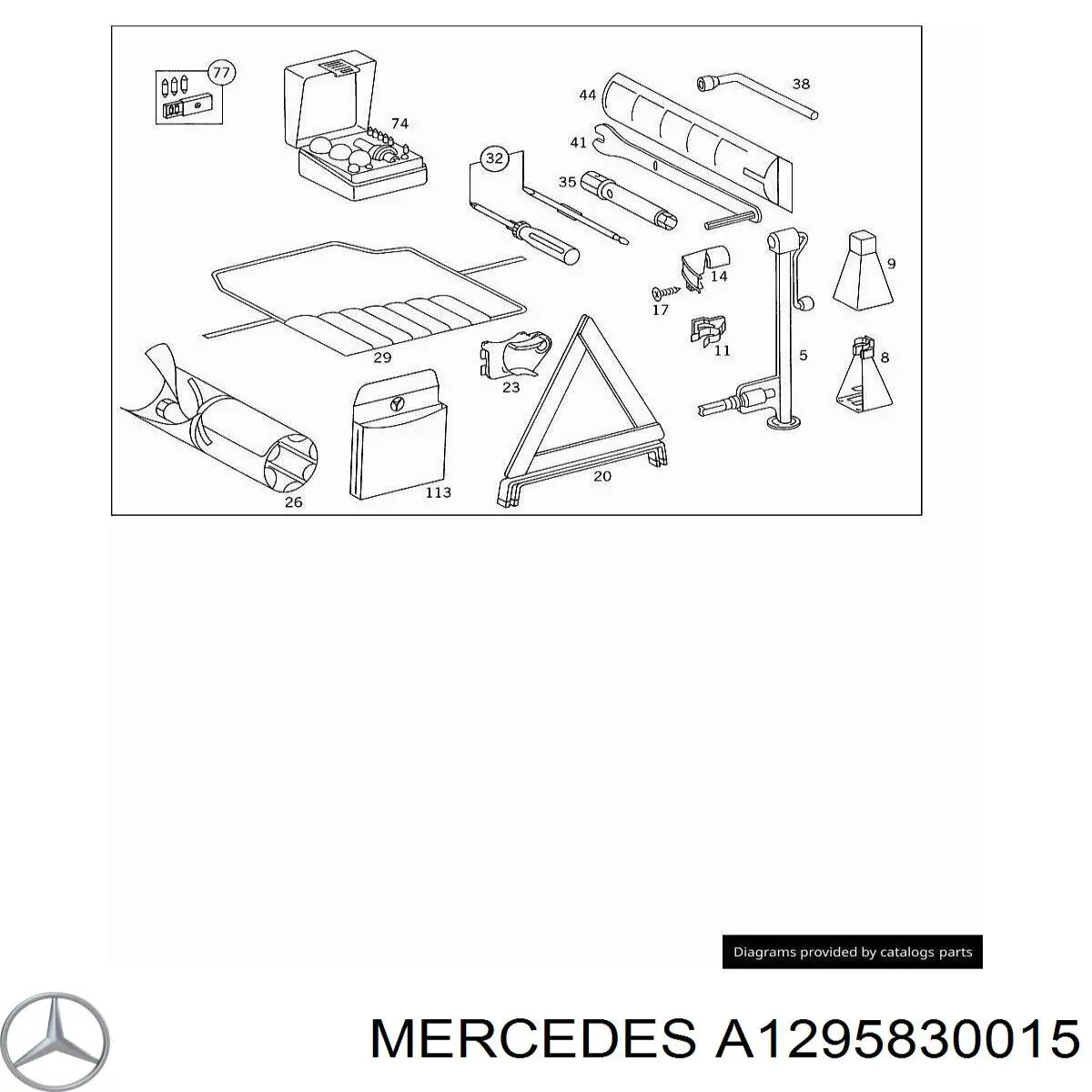  Mercedes A1295830015 ціна, від 47.18 USD